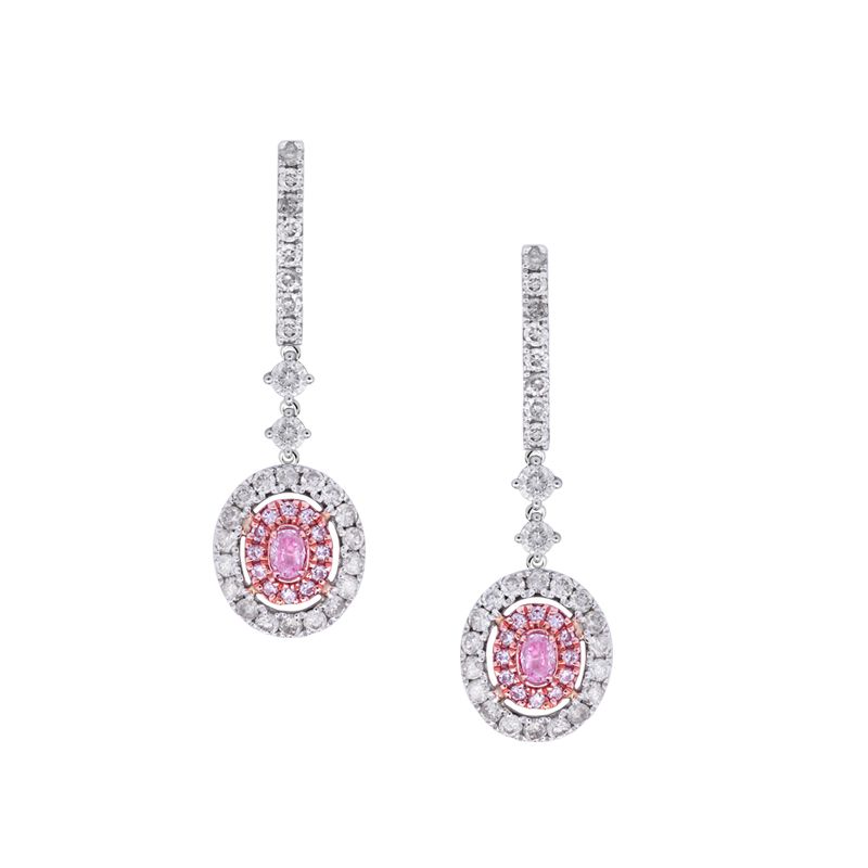 Zivah Pink Diamond Earrings